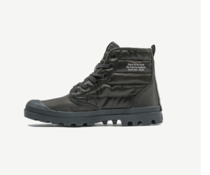 BOOTS PALLADIUM PAMPA HI DARE RHONA BLACK JOTT